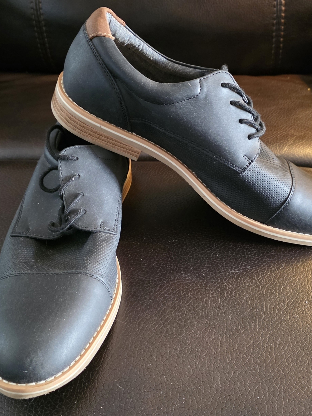 Goodfellow & Co Black and Tan Casual Oxford Dress Shoes